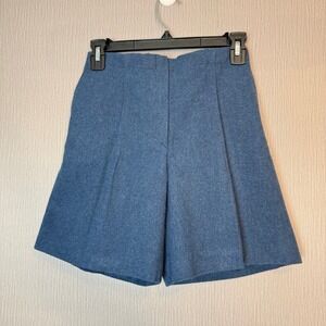 Pepa London Wool Plain Shorts In Blue Size 10Y